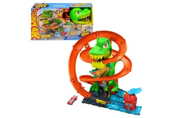 Hot Wheels T-rex Ve İtfaiye İstasyonu Oyun Seti
