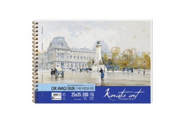 Karatis Resim Blok Spiralli Art 200 GR 25x35 15 Yp