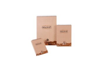 Keskin Color Not Defteri Dekokraft Spiralli Karton Kapak Çizgili 80 YP A6 144201-99