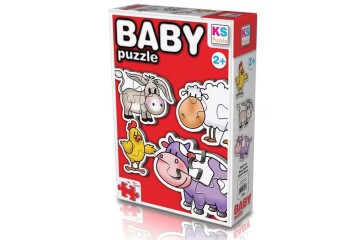 Ks Games Çiftlik Hayvanları/farm Animals 4in1 Puzzle 2/3/4/4 12002