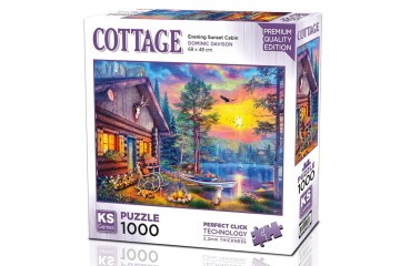 Ks Games Puzzle 1000 Parça Evening Sunset Cabin 20818