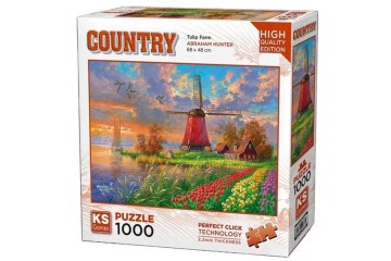 Ks Games Puzzle 1000 Parça Tulip Farm 20787