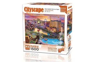 Ks Games Puzzle 1500 Parça Neon Capital Paris Las Vegas 22038