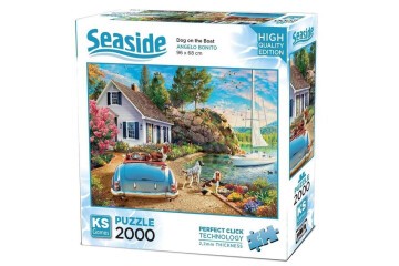 Ks Games Puzzle 2000 Parça Dog On The Boat 22537