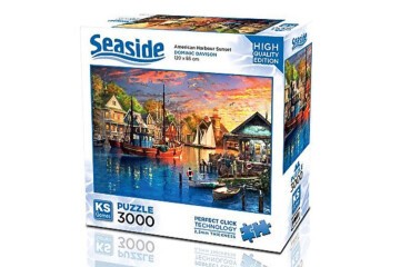 Ks Games Puzzle 3000 Parça American Harbour Sunset 23023
