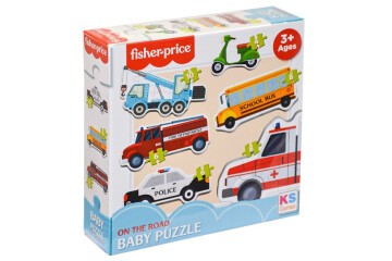 Ks Games Puzzle Fisher-Price Baby Puzzle On The Road Fp 13414