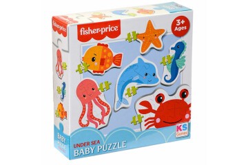 Ks Games Puzzle Fisher-Price Baby Puzzle Under Sea 6 İn 1 Fp 13412