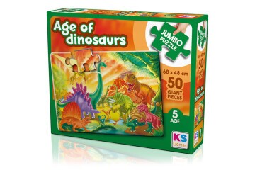 Ks Games Puzzle The Age Of Dinosaurs Jumbo Puzzle 50 Prç. Jp 31012