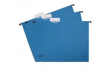 Leitz Askılı Dosya Telsiz Delta Karton A4 Mavi 6515
