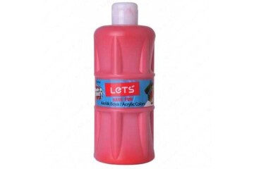 Lets Akrilik Boya 500 ML Kırmızı L-5303