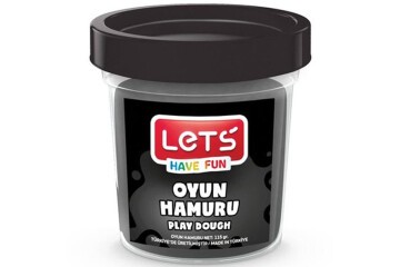 Lets Oyun Hamuru Tek Renk Siyah 110 GR L8440-10