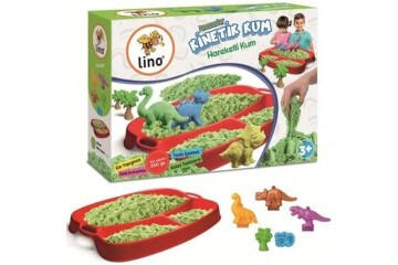 Lino Kinetik Kum Seti Dinazorlar 350 Gr Kum+6 Kalıp Ln-553