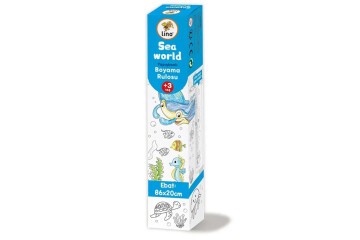 Lino Yapışkanlı Boyama Rulosu Sea World 86x20 Cm LS-100