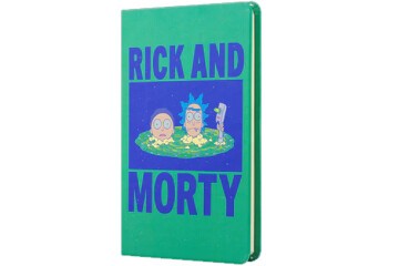 Mabbels Sert Kapak Lastikli Mini Defter Rick And Morty Yeşil 80 YP 9x14 DFT-388371