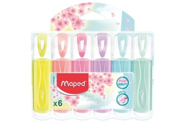 Maped Fosforlu Kalem Pastel Renk 6 LI 742558