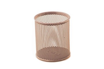 Mas Kalemlik Metal Perforeli Silindir Rose Gold 500
