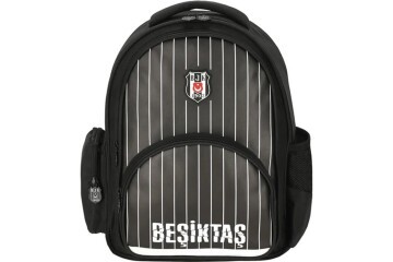 Me Okul Çantası Beşiktaş İnce Çubuk Desenli Suni Deri 25353