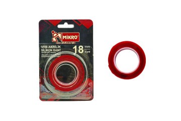 Mikro Akrilik Bant 18Mmx2Mt 12 Li St. Vhb-500