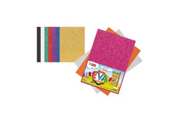 Mikro Eva Yapışkanlı Simli Kağıt 10 Renk 35x50 Cm 1025