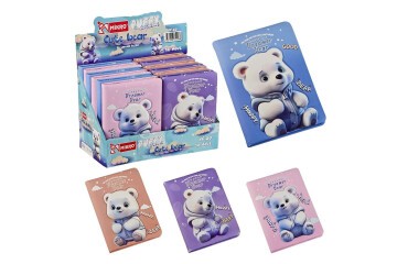 Mikro Not Defteri Puffy Cute Bear Gırl Pf-20