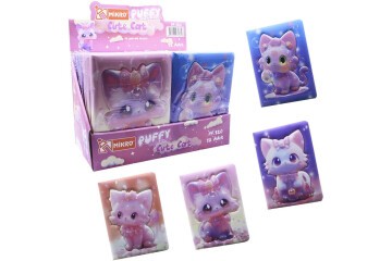 Mikro Not Defteri Puffy Cute Cat Pf-120
