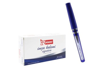 Mikro Roller Kalem İmza Kalemi Mavi ST-2212