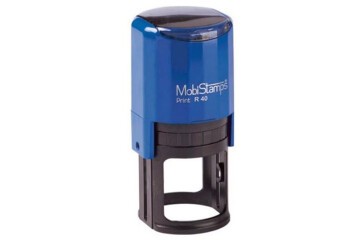 Mobi Stamps Yuvarlak Kaşe Printer Otomatik 40 MM Kırmızı-Mavi-Siyah R40