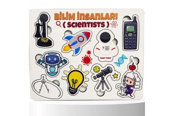 Moon Beavers Bilim İnsanları - 1 Ahşap Eğitici Oyun