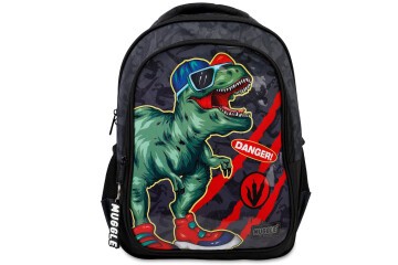 Muggle Okul Çantası Danger Dino Siyah Mu-9222