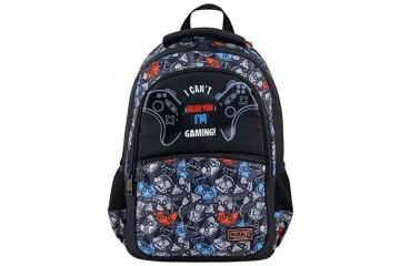 Muggle Okul Çantası Game Over Siyah Mu-9383