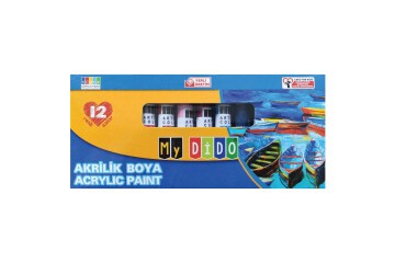 My Dido Akrilik Boya Set 12 Renk 9 ML Tüp MY14