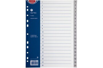 Noki Seperatör 1-20 Rakamlı Plastik A4 59220