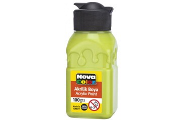 Nova Color Akrilik Boya Şişe 100 CC Fıstık Yeşili Nc-2027