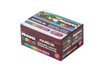 Nova Color Akrilik Boya Şişe 30 CC 12 Renk NC-179