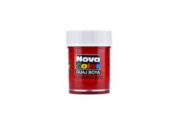 Nova Color Guaj Boya Şişe 12 Lİ Kırmızı NC-104
