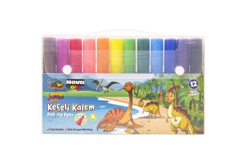Nova Color Keçeli Kalem 12 Li Jumbo NC-874