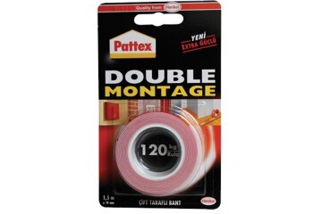 Pattex Montage Bandı 1.5x19 MM Double 120 KG Lık 1483609