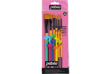 Pebeo Fırça Seti 1düzkesik-3/4+3 Ad No:3,5,8+  6 Lı SET-20