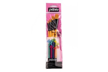 Pebeo Fırça Seti Kedi Dili No:1/4-3/8-1/2-5/8 4 LÜ SET-11