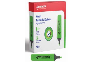 Penmark Fosforlu Kalem Neon Yeşil HS-505 02