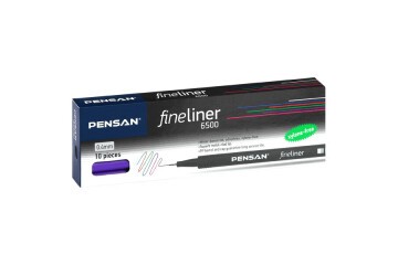 Pensan Fineliner Keçe Uç Kalem Mor 6500