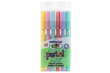 Pensan Keçeli Kalem 6 Renk Pastel Kesik Uç 99096