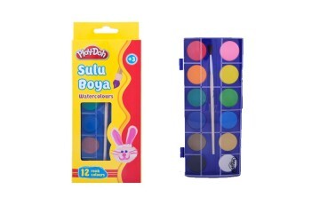 Play-Doh Sulu Boya 23 MM Küçük Boy 12 Renk PLAY-SU002