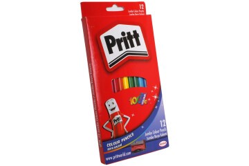 Pritt Kuru Boya Karton Kutu Jumbo Üçgen 12 Renk 1219733