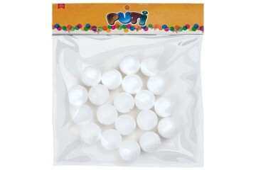 Puti Köpük Top 3 Cm 20 Li 4766