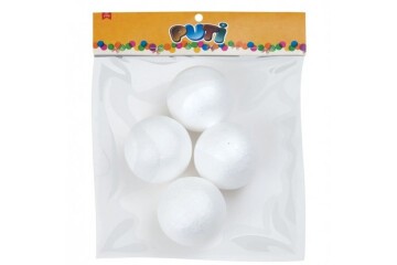 Puti Köpük Top 7 Cm 4 Lü 4780
