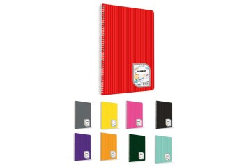 Çınar Colormaxi Spiralli Defter Plastik Kapak Çizgili 72 YP A4 72/1 73001