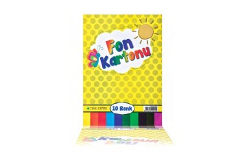 Çınar Fon Kartonu 24x34 10 Lu Karışık 50015