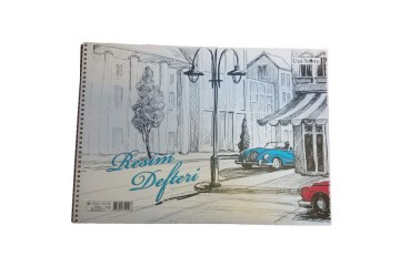Çınar Resim Defteri Spiralli Karton Kapak 15 YP 24x34 33000