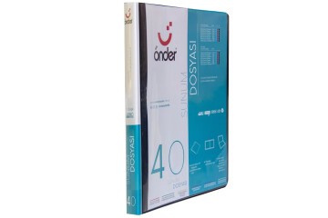 Önder Katalog (Sunum) Dosyası PP Öncepli 40 Lı Siyah 1240-3